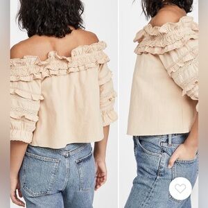 Meadows blossom top in wheat NWT